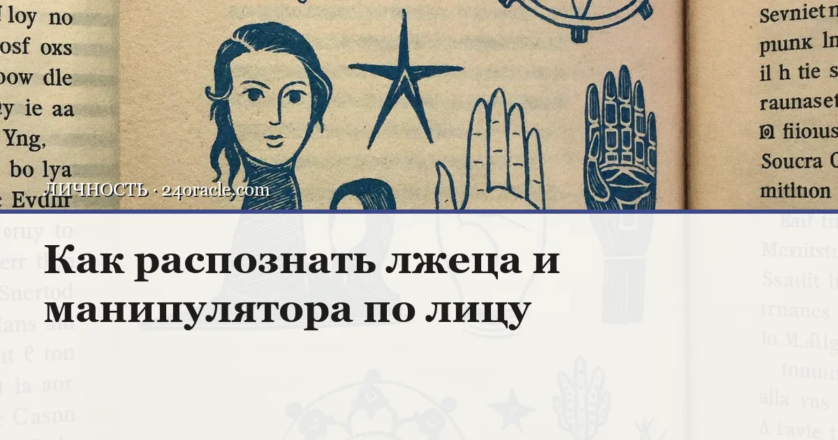 Винтажная чернильная гравюра: Как распознать лжеца и манипулятора по лицу