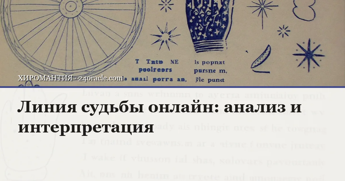 Винтажная чернильная гравюра: Линия судьбы онлайн: анализ и интерпретация