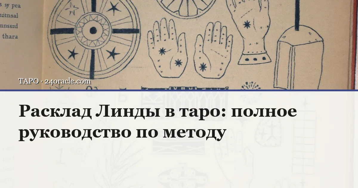 Винтажная чернильная гравюра: Расклад Линды в таро: полное руководство по методу