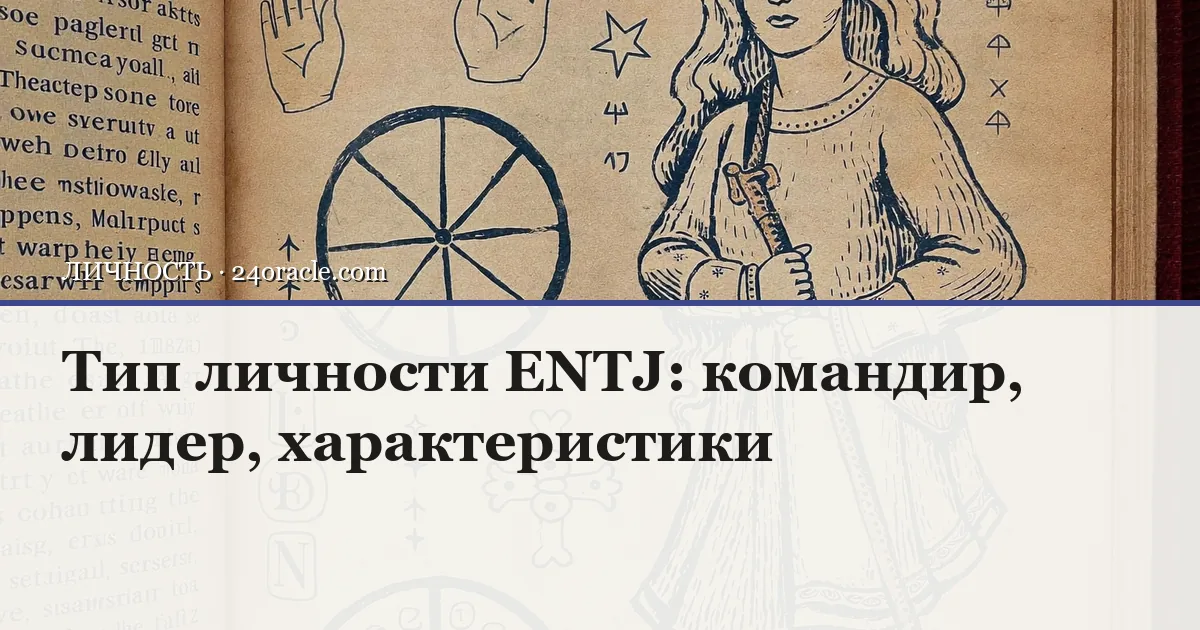 Винтажная чернильная гравюра: Тип личности ENTJ: командир, лидер, характеристики