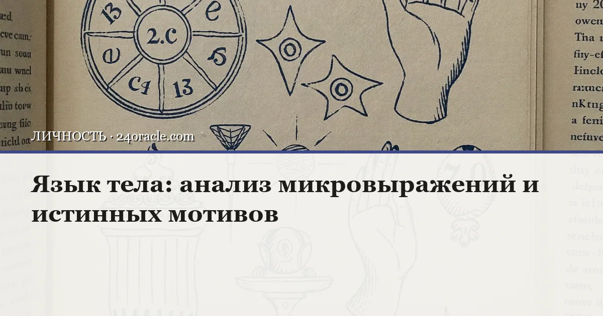 Винтажная чернильная гравюра: Язык тела: анализ микровыражений и истинных мотивов